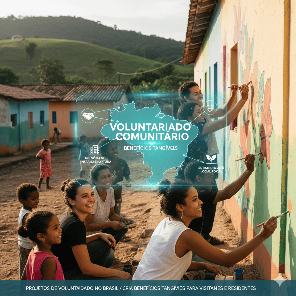 Projetos de voluntariado apoiando comunidades brasileiras