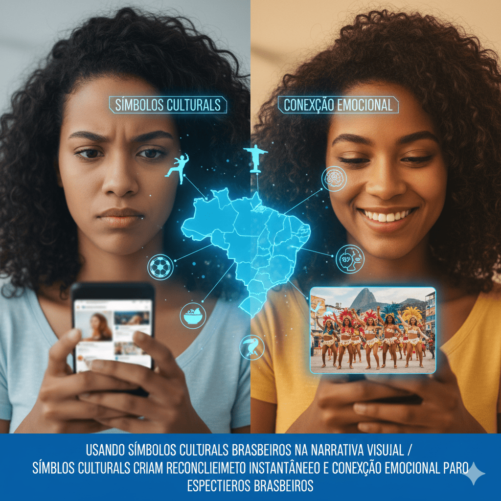 Usando símbolos culturais brasileiros na narrativa visual